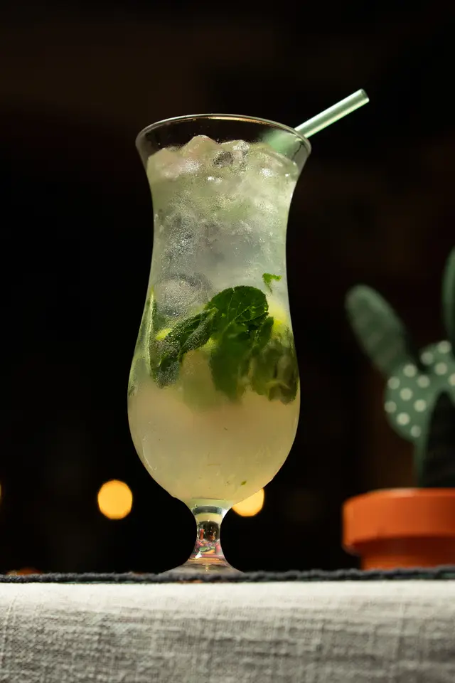 Mojito with mint and crushed ice